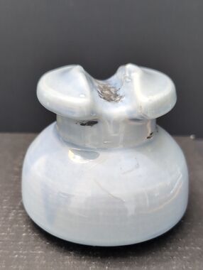 VGT, Porcelain Light Blue Electrical Insulator.